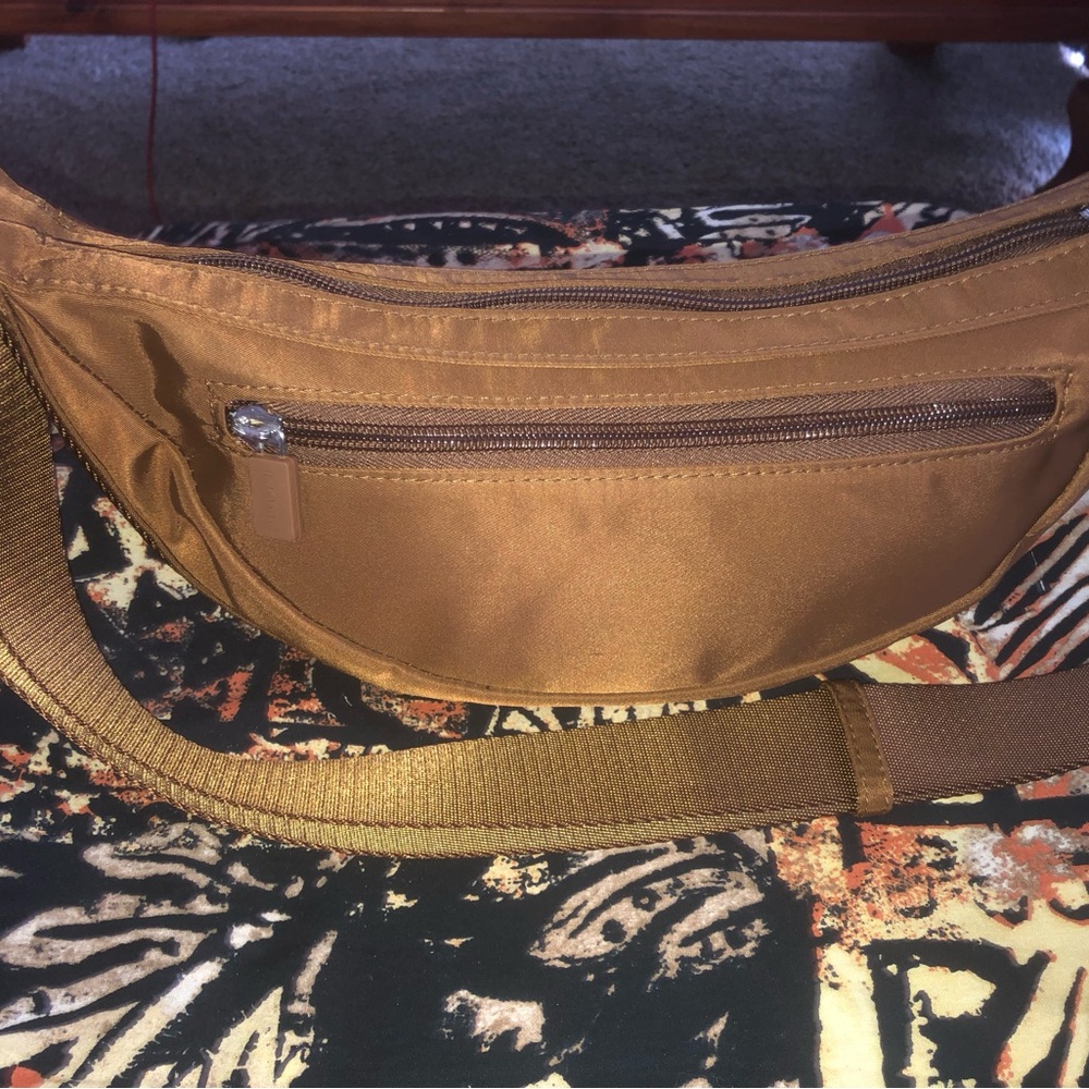 HKWP Rust Nylon Adjustable Crossbody Bag